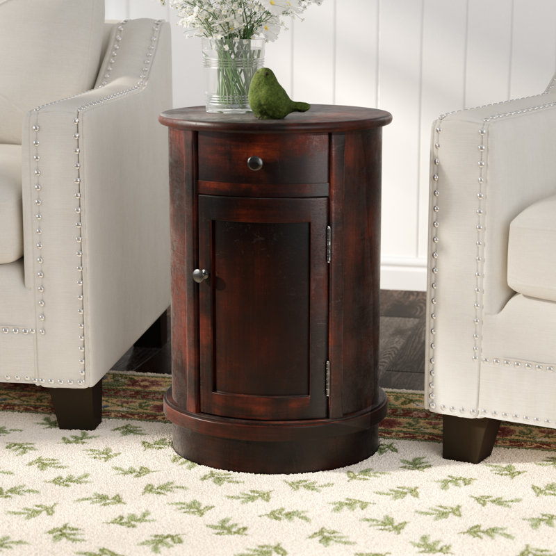 Darby Home Co Monica Drum End Table with Storage & Reviews Wayfair
